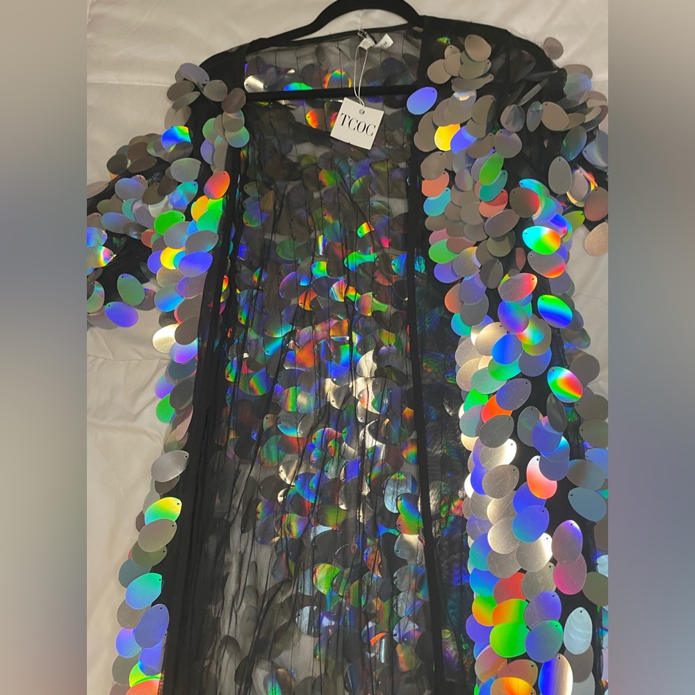 Jumbo Sequin Duster - Picture 5 of 6